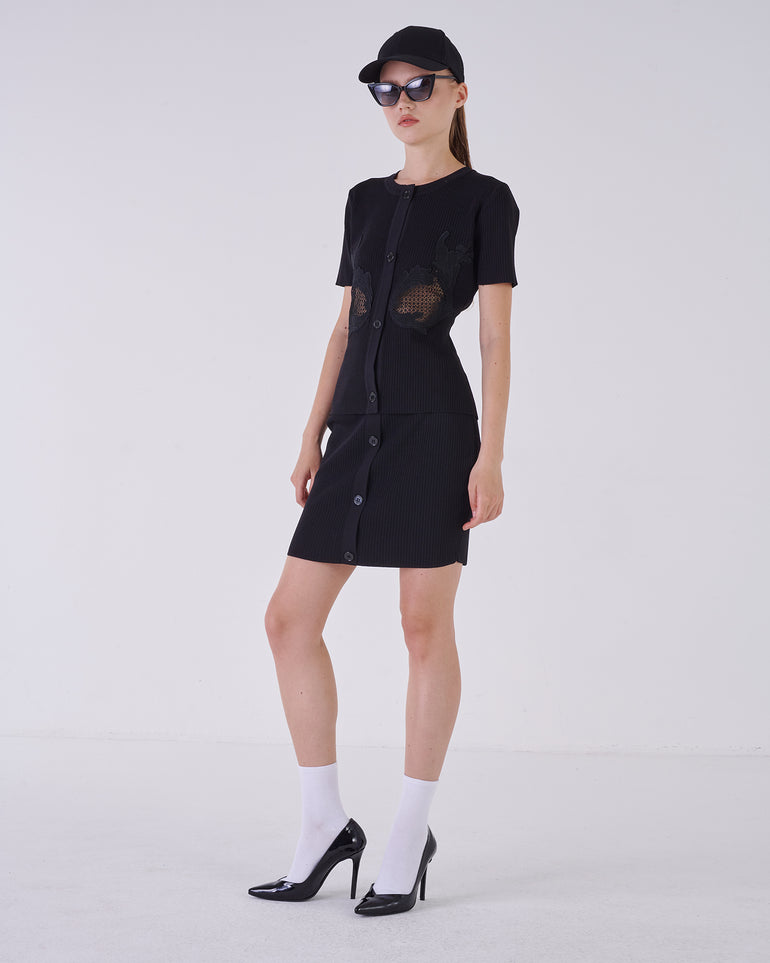 Silvian Heach Minigonna A Coste