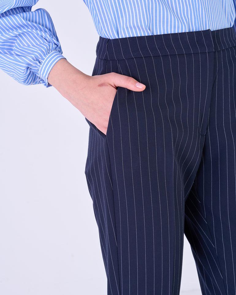 Silvian Heach Pantaloni Carrot Gessati