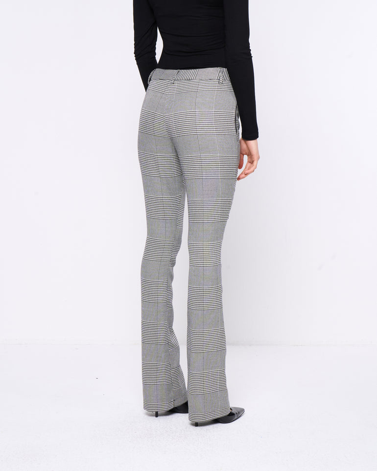 Silvian Heach Pantaloni Flare A Quadri