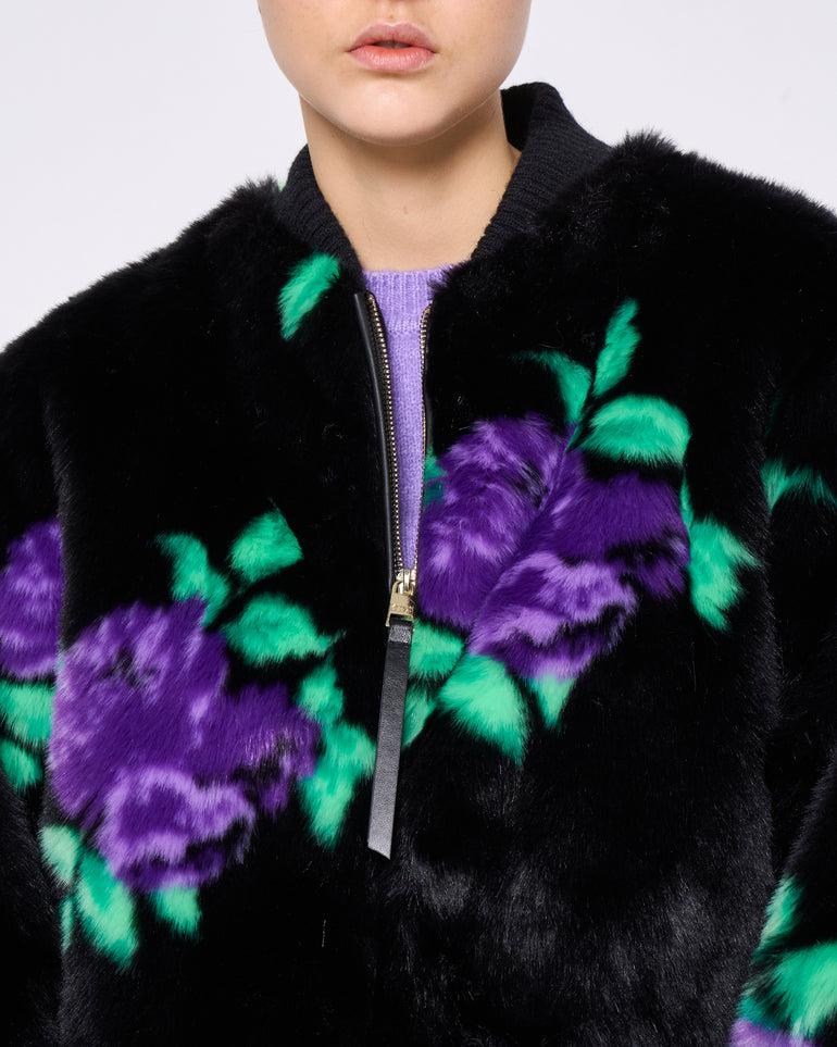 Silvian Heach Pelliccia Ecologica A Fiori