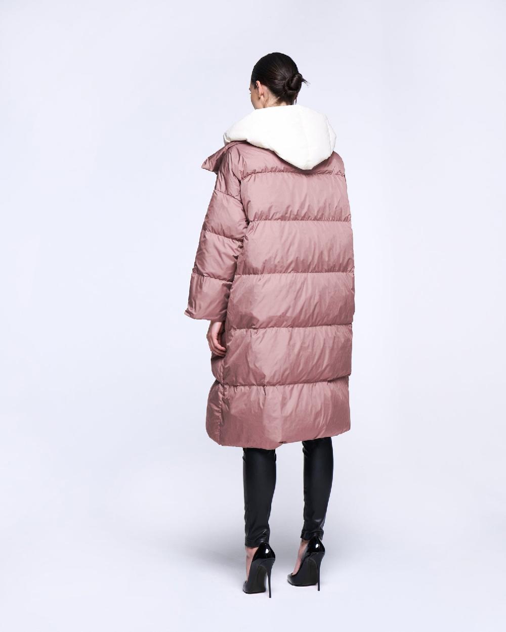 Silvian Heach Piumino Lungo Con Collo Ampio