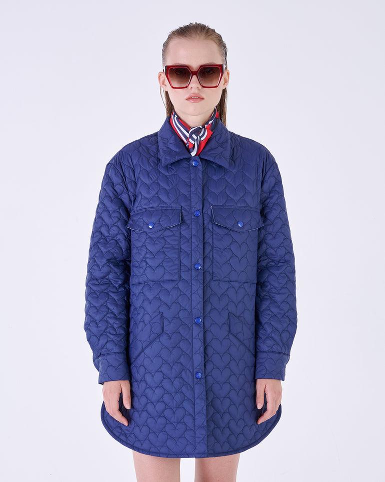 Silvian Heach Piumino trapuntato a cuori