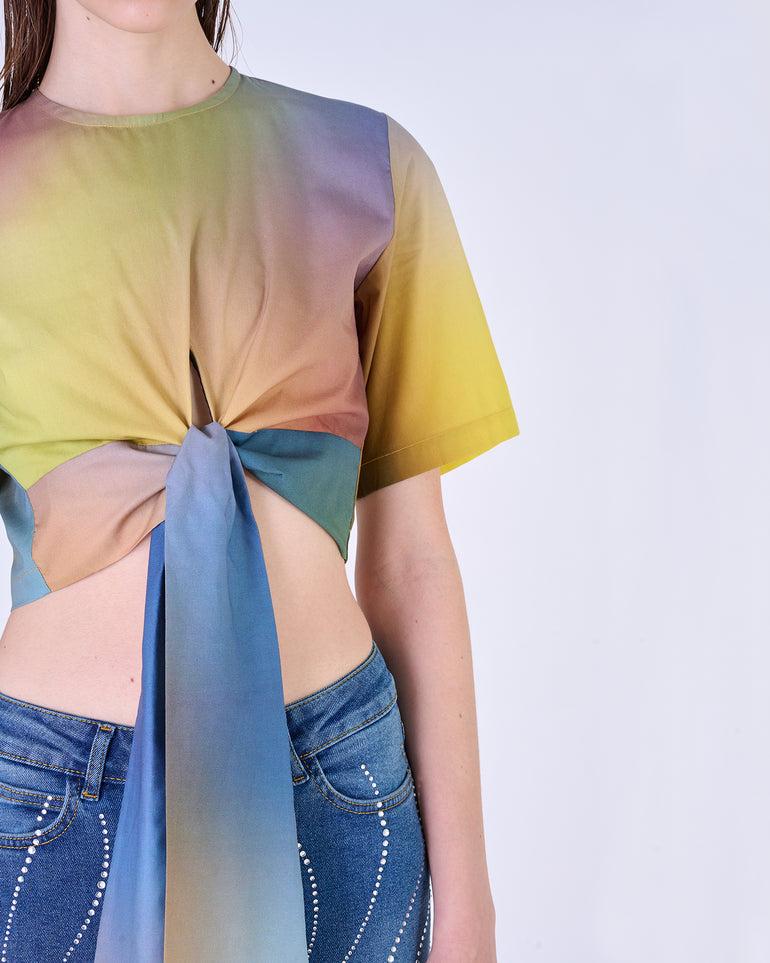 Silvian Heach T-Shirt Crop Multicolor