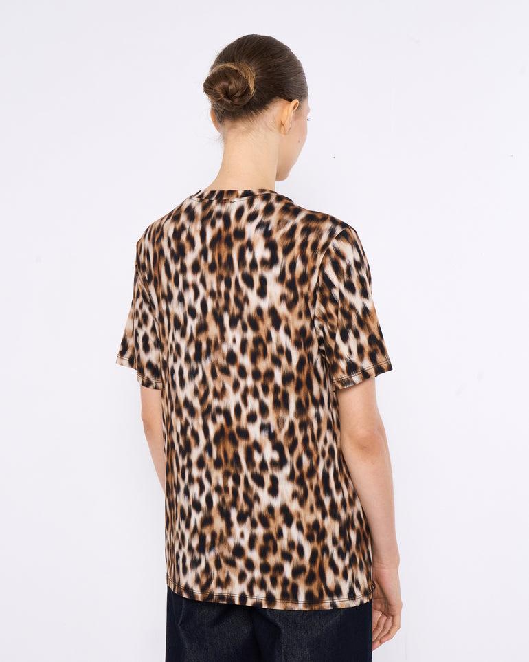 Silvian Heach T-shirt Oversize Leopardata