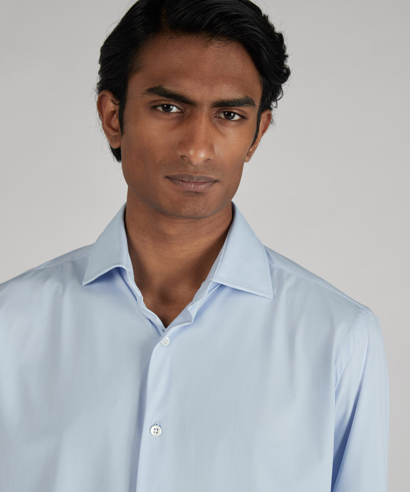 Slowear Camicia Slim Fit Wash & Wear In Jersey Tecnico