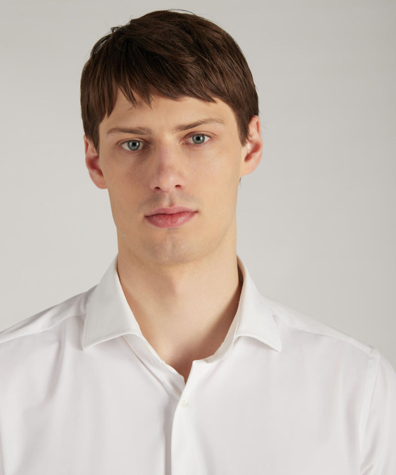 Slowear Camicia Slim Fit Wash & Wear In Jersey Tecnico