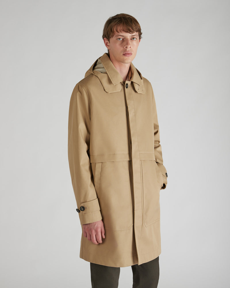 Slowear Carcoat Regular Fit In Cotone Tecnico Certificato