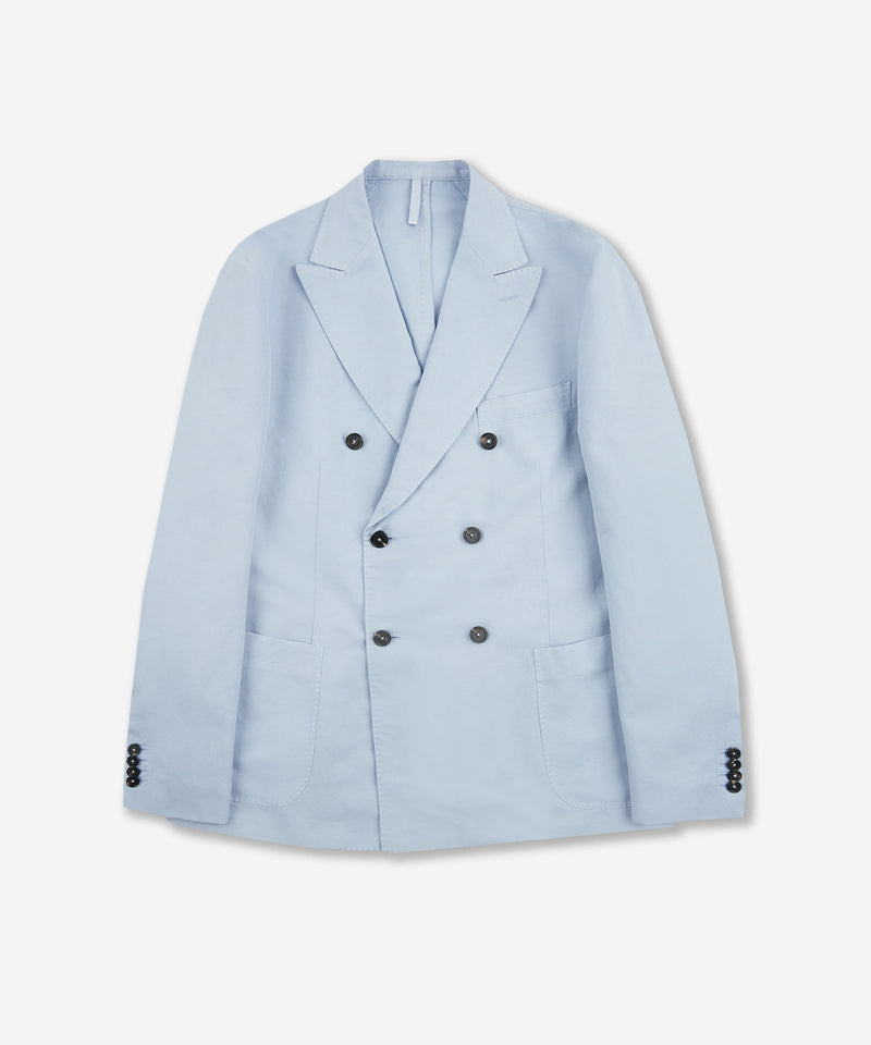 Slowear Giacca doppiopetto regular fit in chinolino