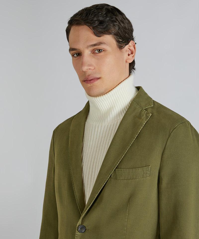 Slowear Giacca Slim Fit In Drill Di Cotone E Cashmere