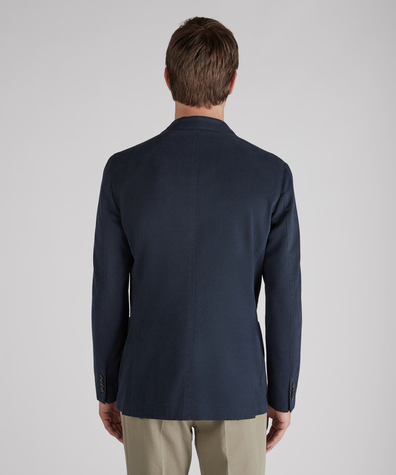 Slowear Giacca Slim Fit In Drill Di Cotone E Cashmere