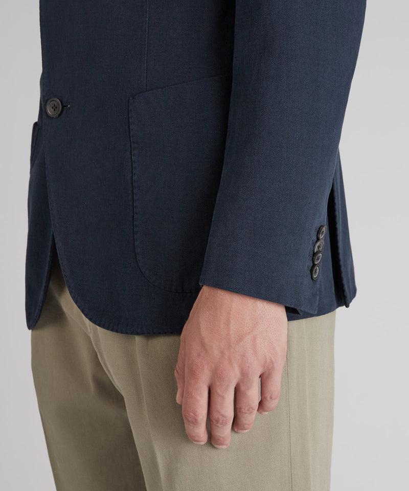 Slowear Giacca Slim Fit In Drill Di Cotone E Cashmere