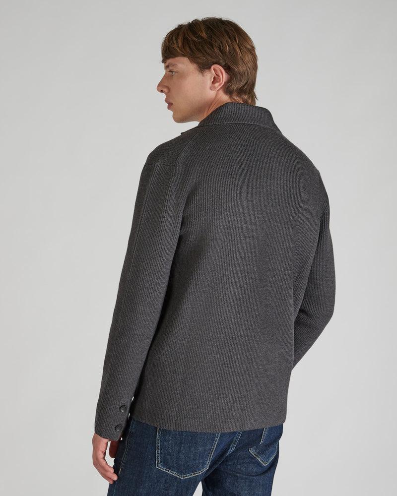 Slowear Giacca Slim Fit In Lana Merinos Certificata A Costa