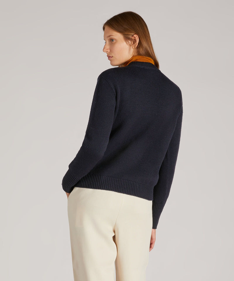 Slowear Girocollo Regular Fit In Lana Merinos Certificata