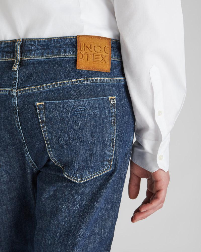 Slowear Pantalone Cinque Tasche Slim Fit In Denim Stretch