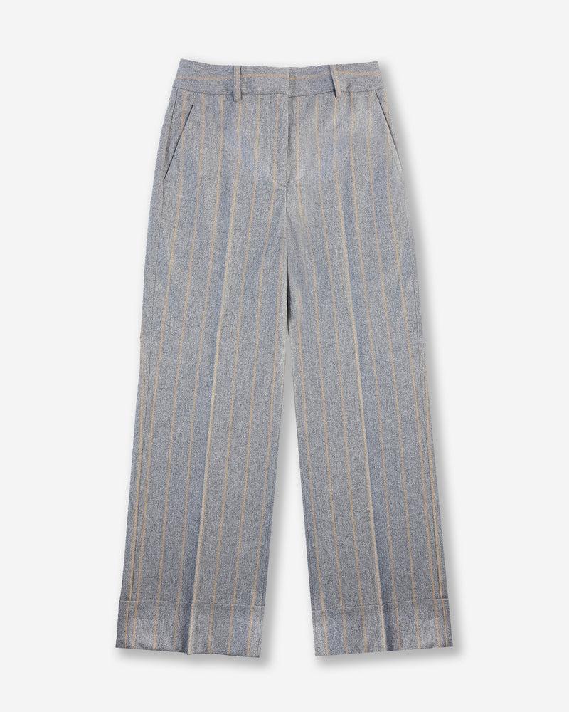 Slowear Pantalone regular fit in flanella di lana e cashmere