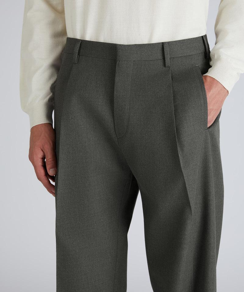 Slowear Pantalone Seamless Fit In Twill Di Cotone E Lana