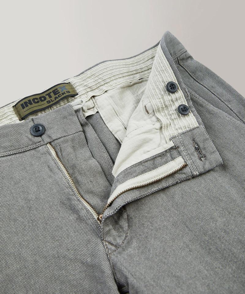 Slowear Pantalone Slim Fit In Cotone Microstrutturato