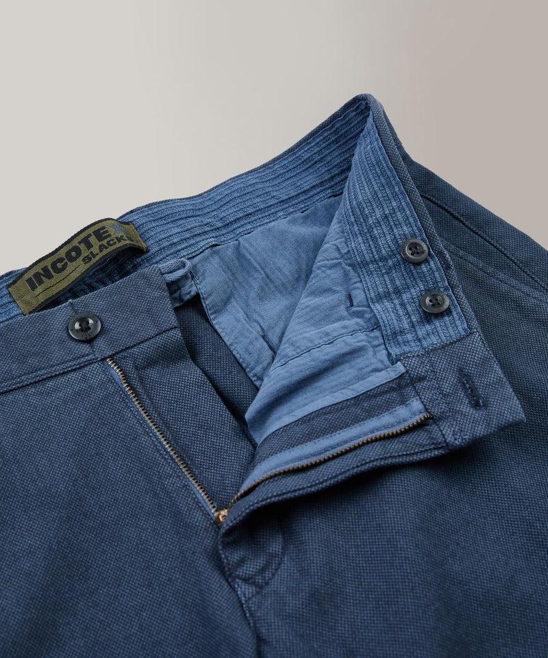 Slowear Pantalone Slim Fit In Cotone Microstrutturato