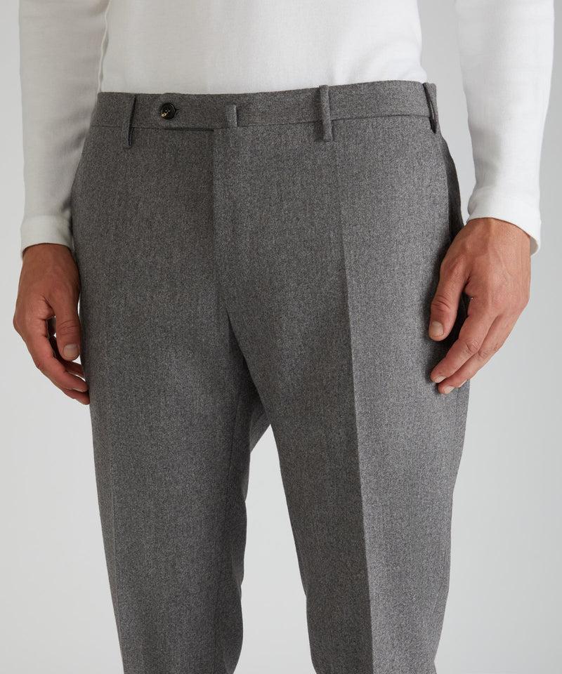 Slowear Pantalone Slim Fit In Flanella Di Lana E Cashmere