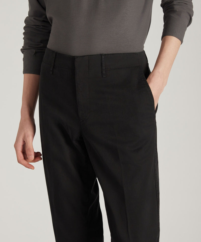 Slowear Pantalone Slim Fit In Gabardina Stretch Certificata