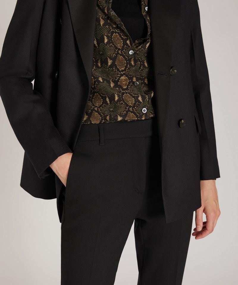 Slowear Pantalone Slim Fit In Lana Bistretch Certificata