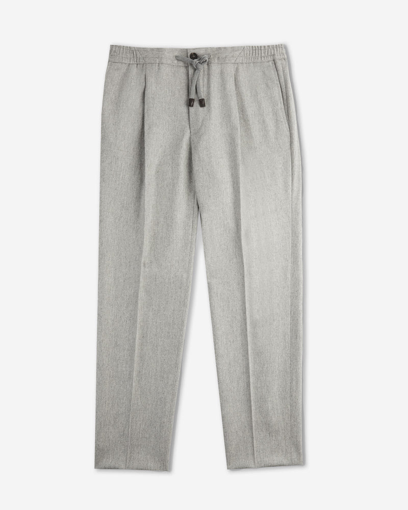 Slowear Pantalone tapered fit in flanella di lana e cashmere