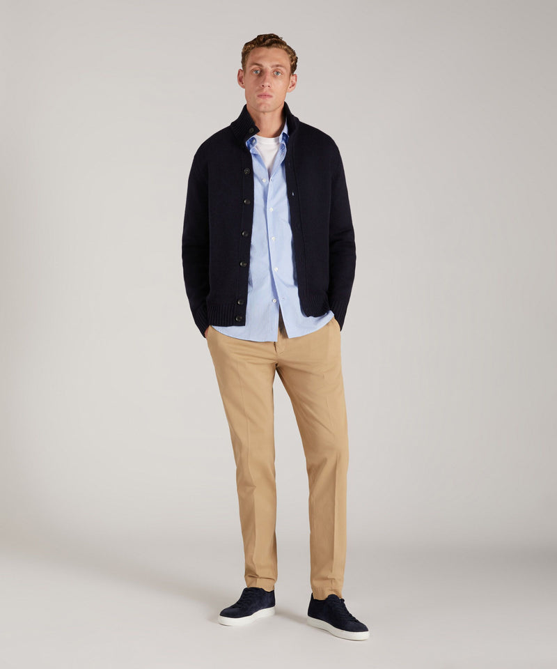 Slowear Pantalone Tapered Fit In Tricocell Certificato