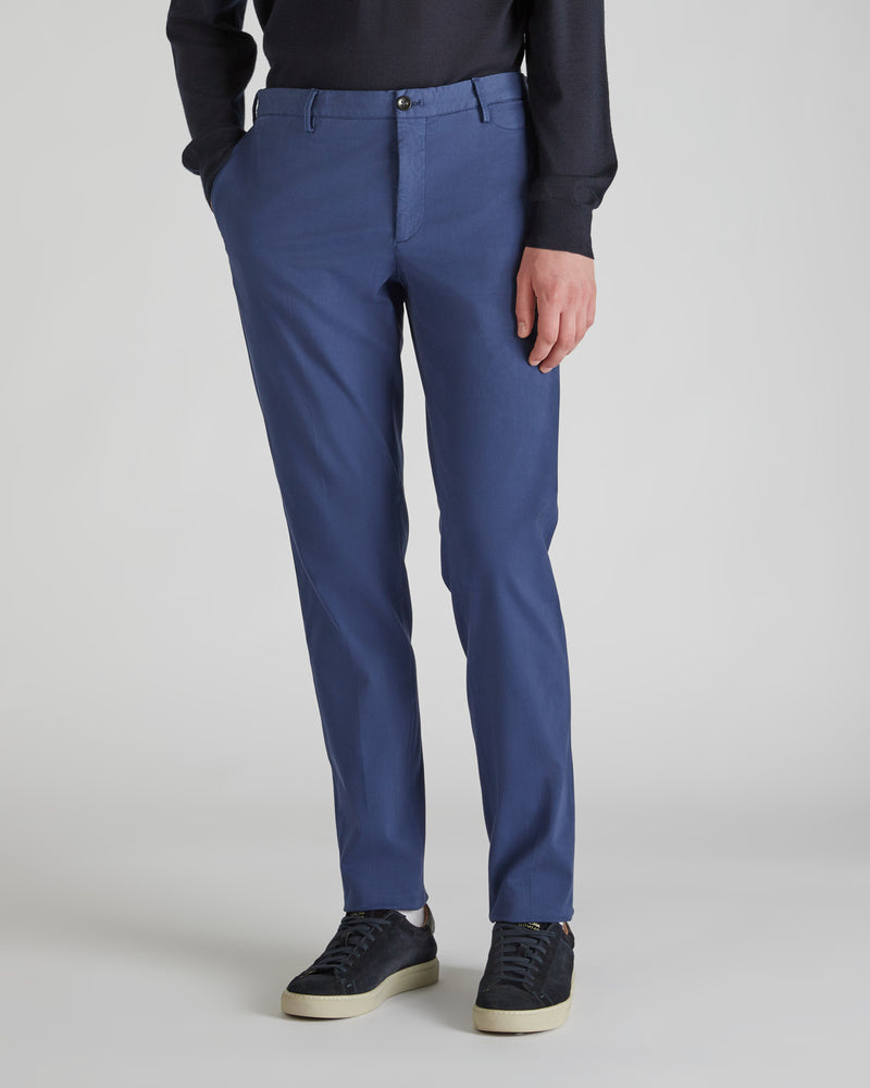 Slowear Pantalone Tapered Fit In Tricocell Certificato