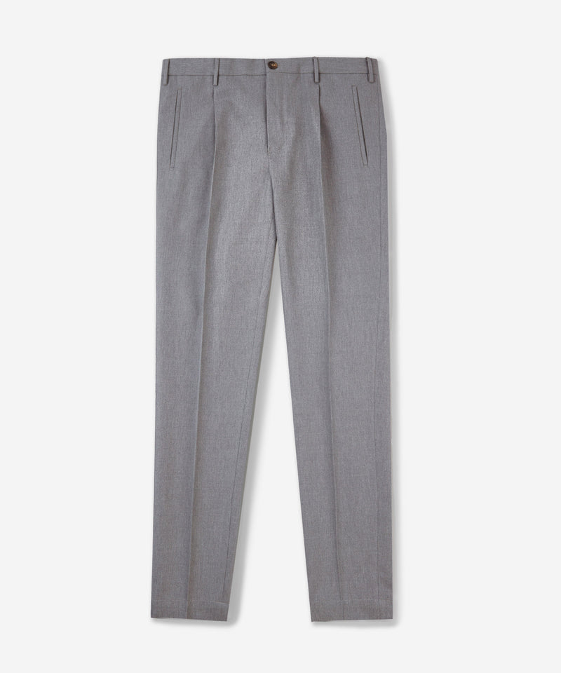 Slowear Pantalone tapered fit in twill di cotone e lana
