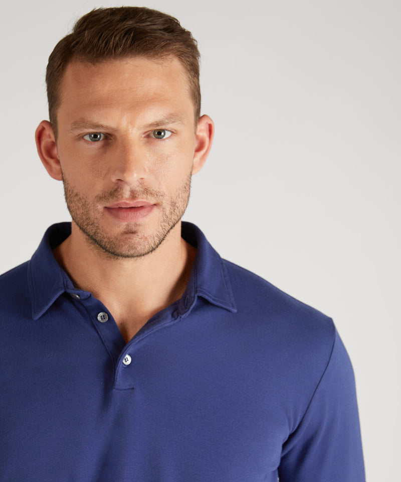 Slowear Polo Slim Fit In Cotone Interlock Certificato