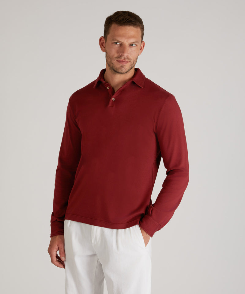 Slowear Polo Slim Fit In Cotone Interlock Certificato