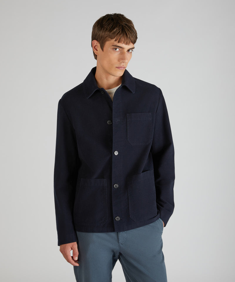 Slowear Blusa Regular Fit In Moleskin