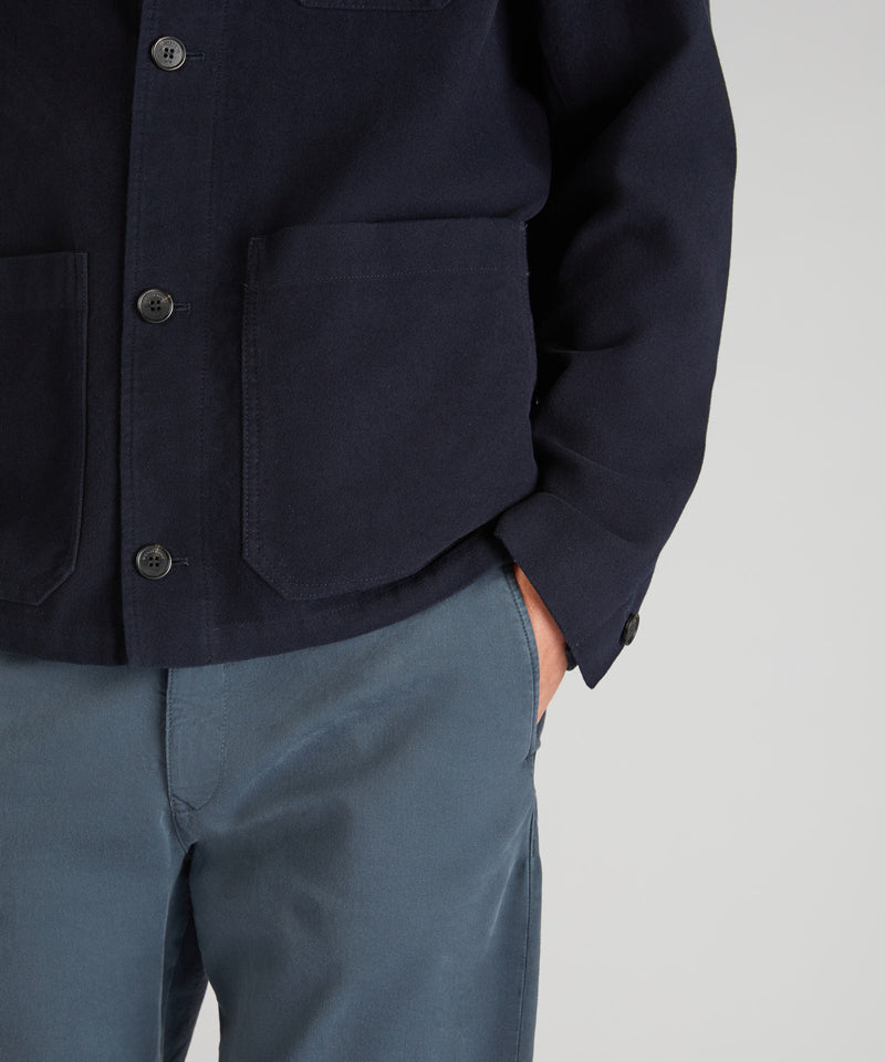 Slowear Blusa Regular Fit In Moleskin