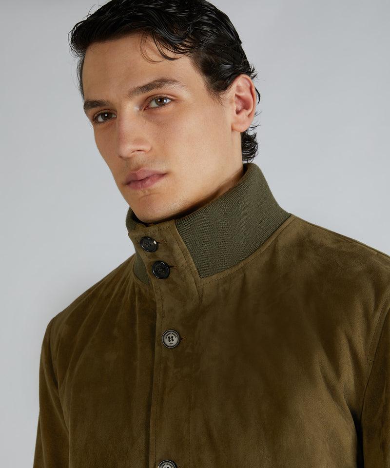 Slowear Bomber In Pelle Scamosciata