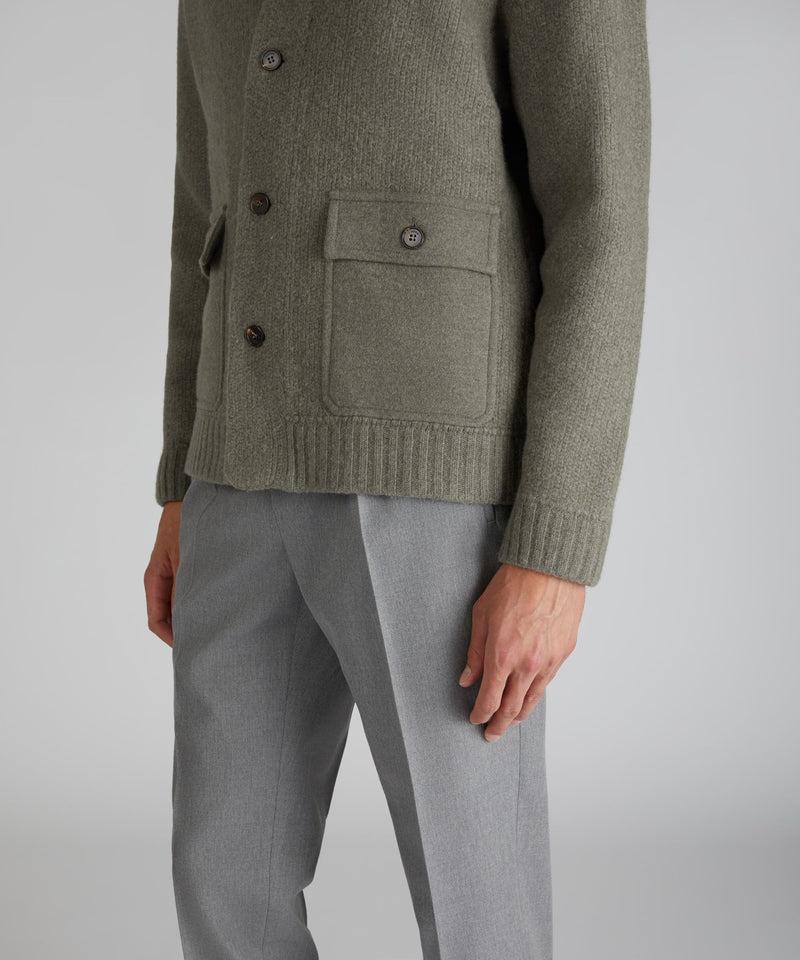 Slowear Bomber Slim Fit In Lana E Cashmere