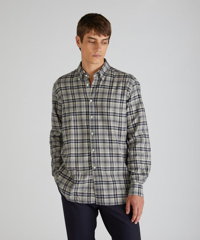 Slowear Camicia Casual Fit In Flanella