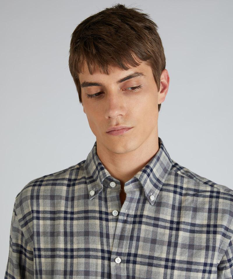 Slowear Camicia Casual Fit In Flanella