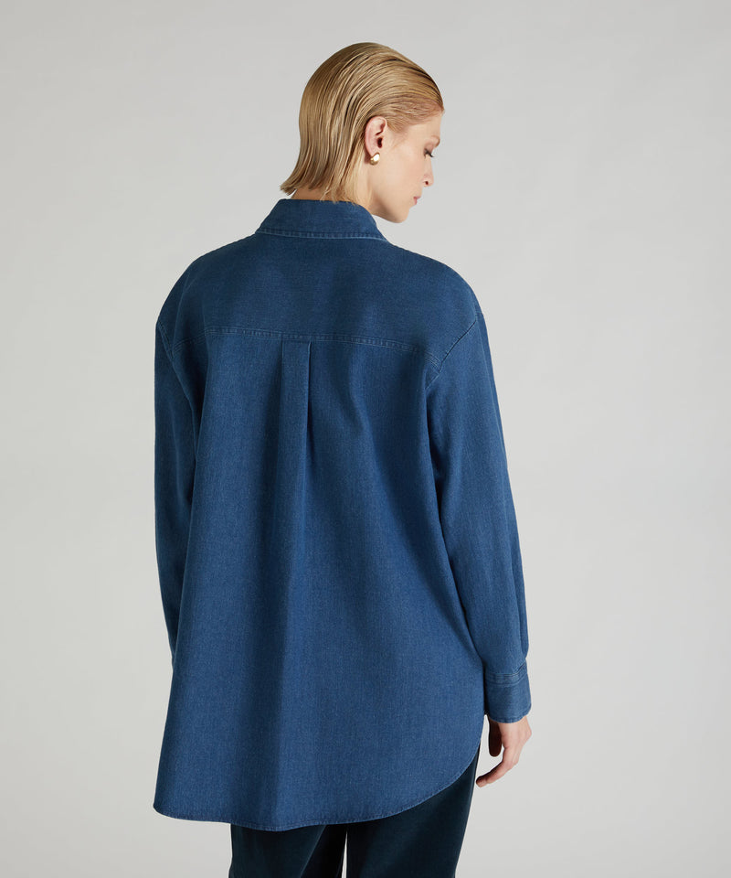 Slowear Camicia Regular Fit In Denim Di Cotone