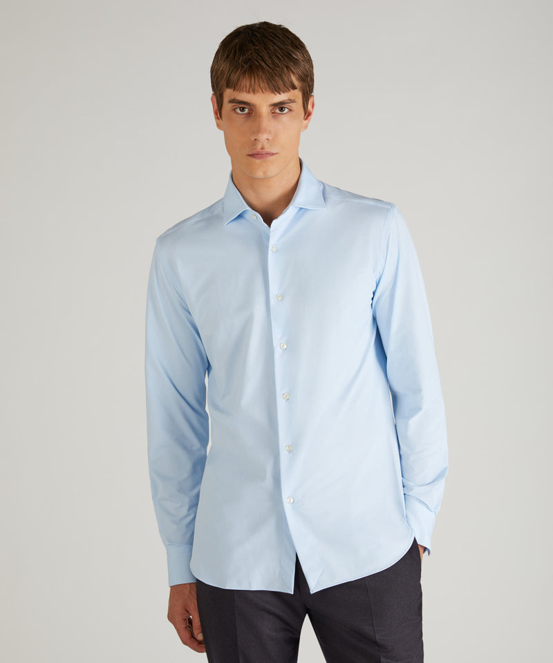 Slowear Camicia Slim Fit In Tessuto Tecnico