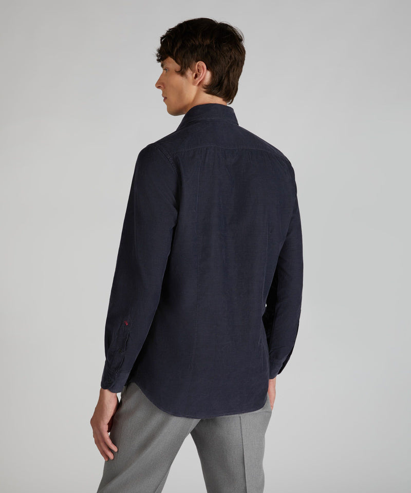 Slowear Camicia Slim Fit In Velluto