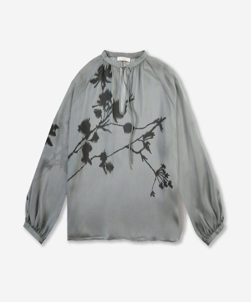 Slowear Camicia wide fit in chiffon di seta