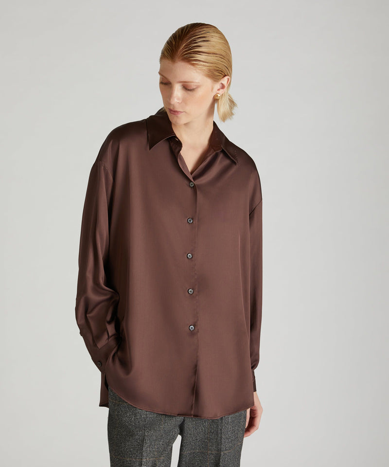 Slowear Camicia Wide Fit In Raso
