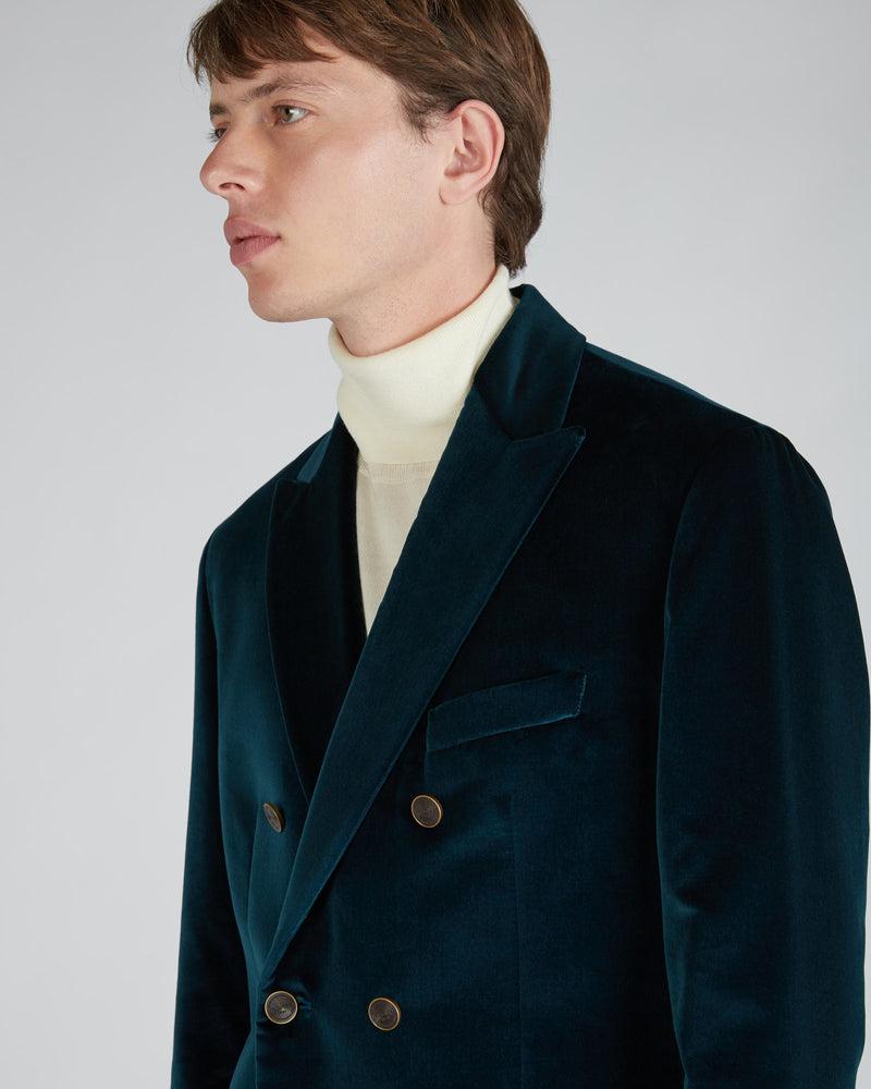 Slowear Giacca Doppiopetto Slim Fit In Velluto