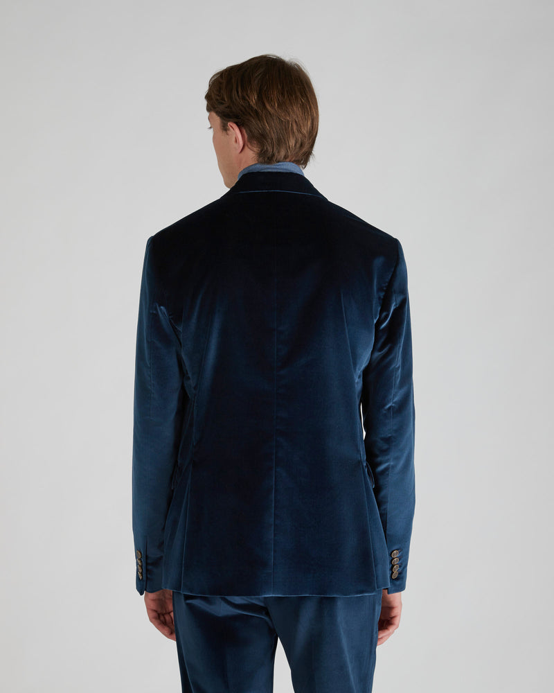 Slowear Giacca Doppiopetto Slim Fit In Velluto