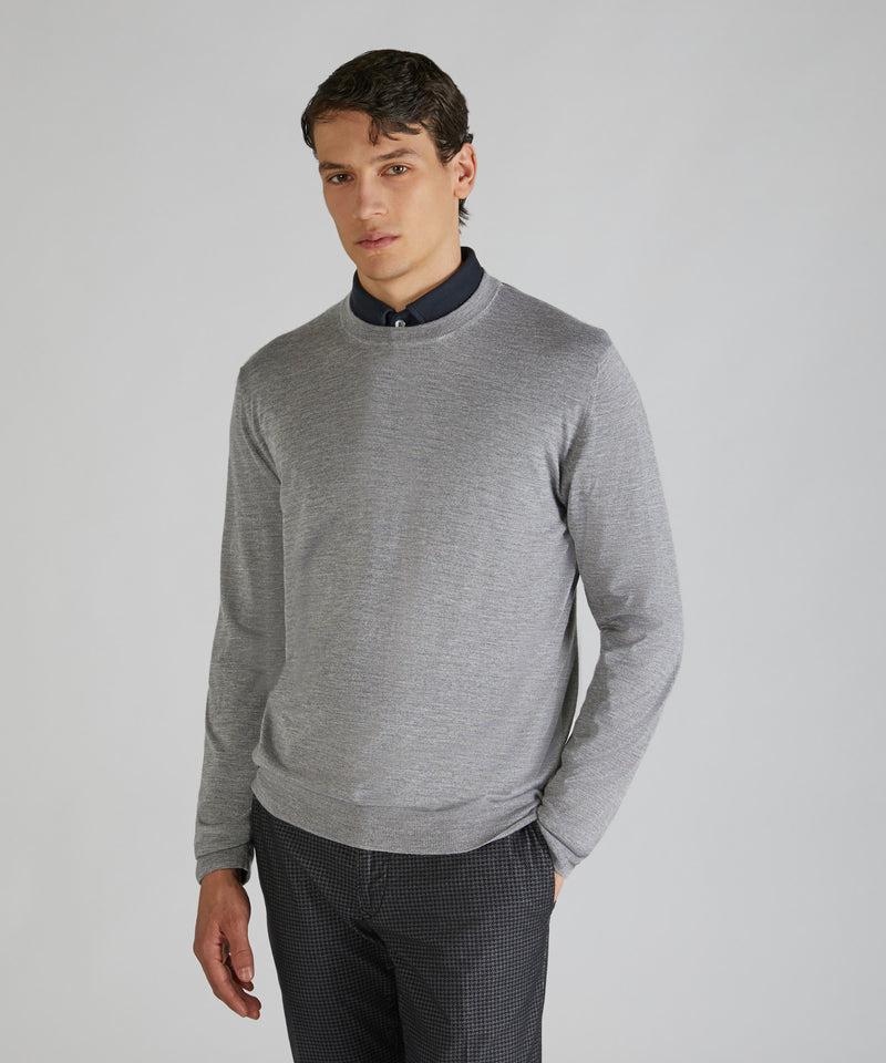 Slowear Girocollo Slim Fit In Cashmere E Seta
