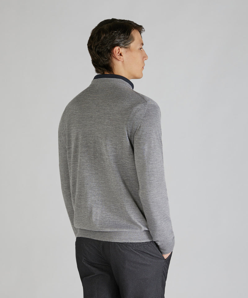 Slowear Girocollo Slim Fit In Cashmere E Seta