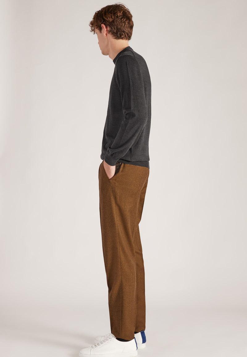 Slowear Girocollo Slim Fit In Flexwool Certificato