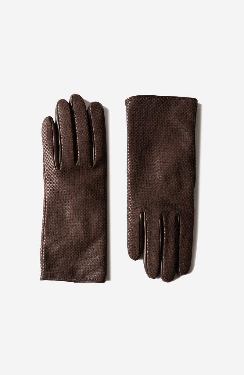 Slowear Guanti in pelle damascata