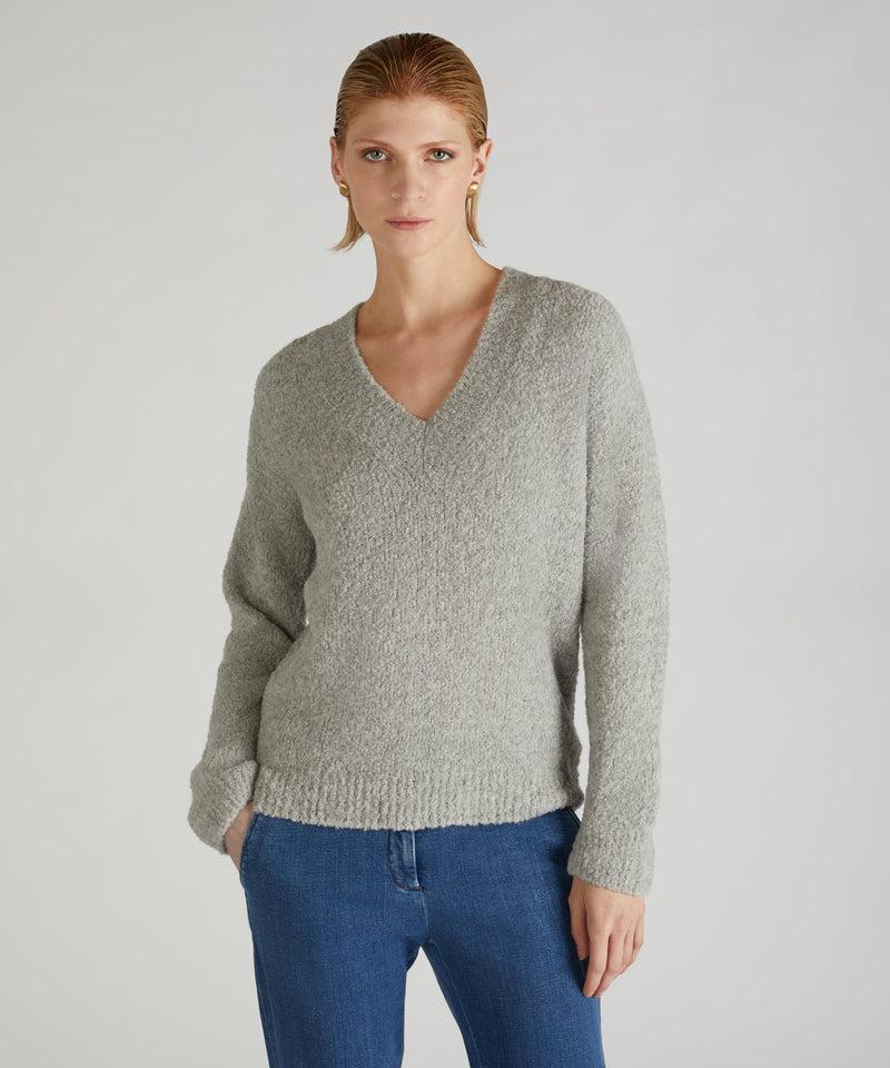 Slowear Maglia Over In Bouclé Di Lana E Alpaca