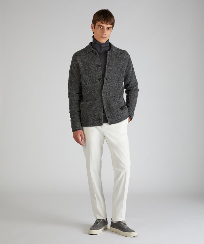 Slowear Overshirt In Bouclé Di Lana E Lana Geelong